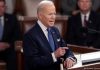 El presidente Joe Biden en el en su primer discurso sobre el estado de la Unión / Victoria Spartz-Getty Imagess