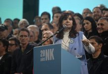 La vicepresidenta de Argentina, Cristina Kirchner